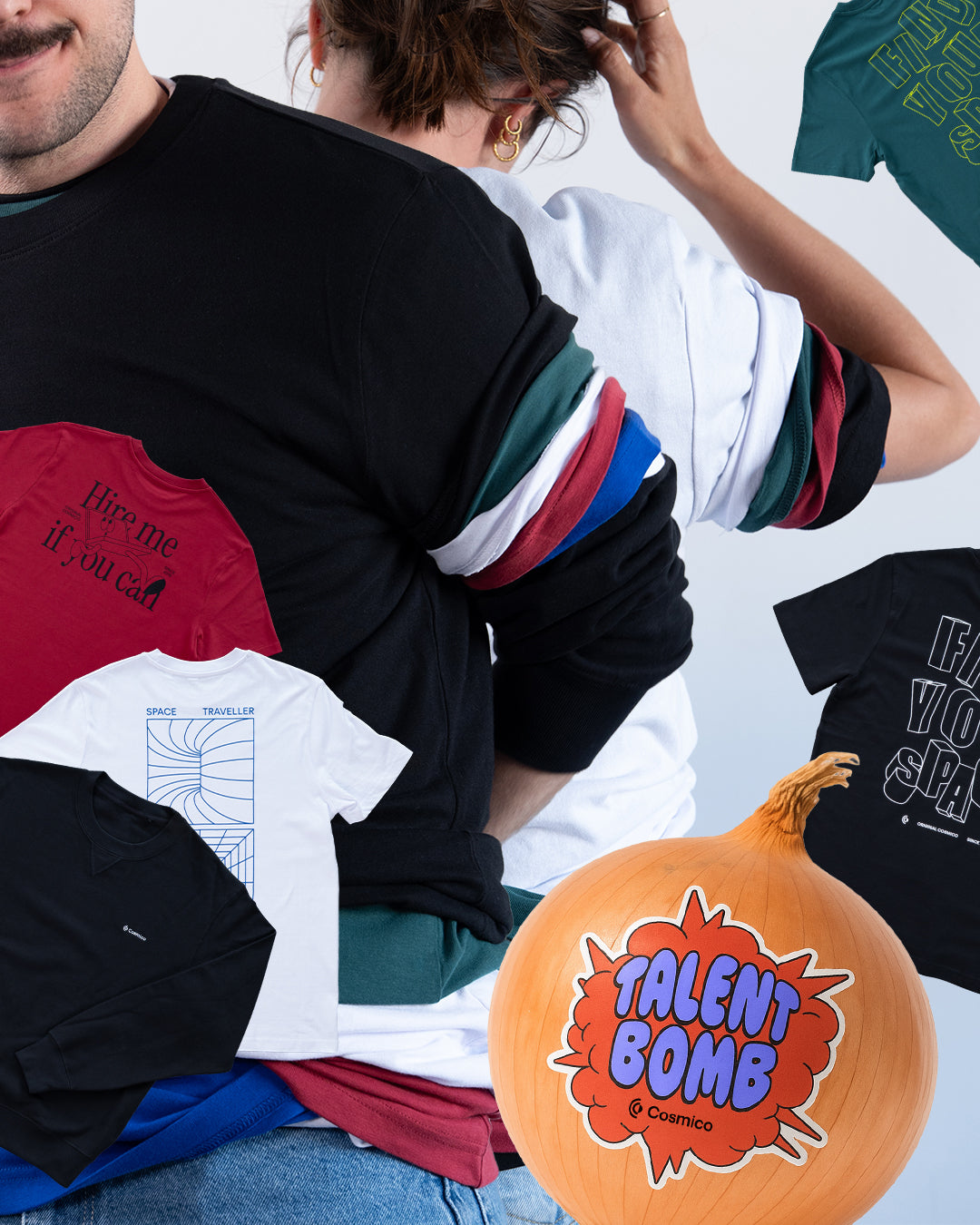 "VESTITI A CIPOLLA" | t-shirt + felpa