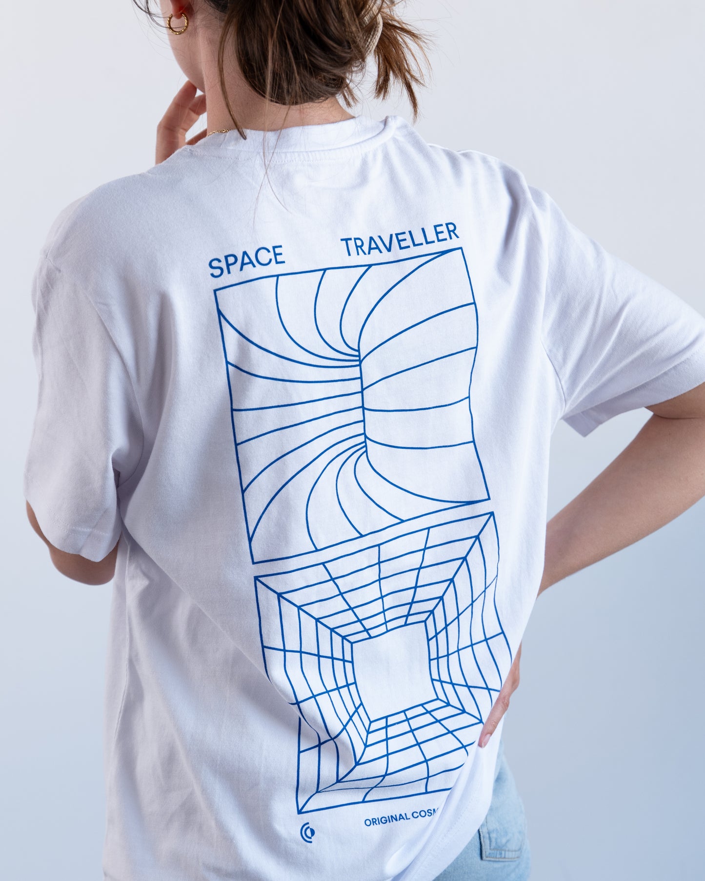 T-Shirt | SPACE TRAVELLER (blue & white)