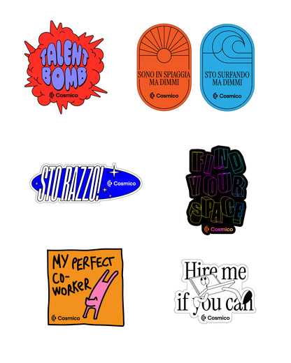 15 STICKER | pack Cosmico